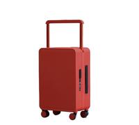 LOVSSU Width Draw-Bar Travel Suitcases Man and Women Universal Wheel Light Boarding Bag Good-Looking Luggage(Horse Orange,24-inch (Shipping bo)