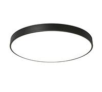 LOVTAL Round Macaron LED Ceiling Light, Flush Mount Children's Room Ceiling Lamp Nordic Modern Ceiling Lighting for Nursery, Kids Bedroom, Dining Room,Black+Warm White-30cm 18W