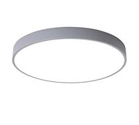 LOVTAL Round Macaron LED Ceiling Light, Flush Mount Children's Room Ceiling Lamp Nordic Modern Ceiling Lighting for Nursery, Kids Bedroom, Dining Room,Grey+Cool White-30cm 18W