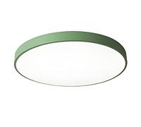 LOVTAL Round Macaron LED Ceiling Light, Flush Mount Children's Room Ceiling Lamp Nordic Modern Ceiling Lighting for Nursery, Kids Bedroom, Dining Room,Green+Neutral Light-23cm 12W