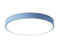 LOVTAL Round Macaron LED Ceiling Light, Flush Mount Children's Room Ceiling Lamp Nordic Modern Ceiling Lighting for Nursery, Kids Bedroom, Dining Room,Blue+Warm White-30cm 18W