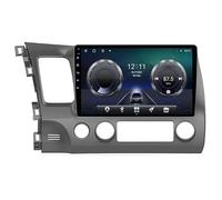 LOVVEEUV Android 15 Car Player Radio 10 Inch Touchscreen Multimedia for Honda Civic 8 FK FN FD 2006-2011, GPS Navigation Bluetooth Support 4G Wifi,Reversing Camera Steering Wheel Control