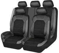 LOVVEEUV Car Seat Cover for Kia Sportage QL 2015-2021, Seat Covers Full Set Front and Back Seat Protectors PU Leather Interior Accessories 9PCS,Gray