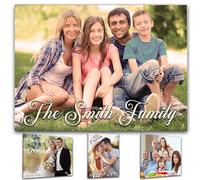 LOVY Personalised Canvas Prints with Your Photos and Text, Transform Your Photos into Stunning Art with Your Design, Personalised Photo Print, Custom Canvas Prints, Framed Picture Wall Art (40x40 cm)