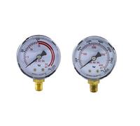 Low and High Pressure Gauges for Acetylene Regulator 0-30 psi & 0-400 psi - 2 inches - 1/8" Thread - LDP