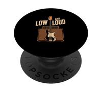 Low and Loud Bass Guitar Amp Music Graphic PopSockets Adhesive PopGrip