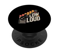 Low And Loud Bass Guitar With Amp Vintage Music PopSockets Adhesive PopGrip