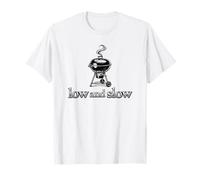 Low and Slow Kettle Grill BBQ Smoker Pitmaster Dad Gift T-Shirt
