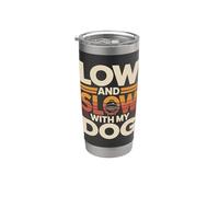 Low and Slow with My Dog Barbecue Grilling Stainless Steel Insulated Tumbler