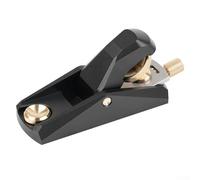 Low Angle Block Planer with Adjustable Mouth - Compact Aluminum Hand Planer for DIY Woodworking, Miniature Models & Trimming, Lightweight Ergonomic(A)