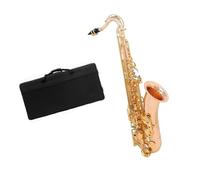 Low B Saxophone Tenor Rose Gold Beginner With Cleaning Wipes Carrying Case Neck Strap Full Set of Reeds Beginner Saxophone