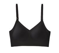Low Back Bra for Women Wirefree Seamless Bra Backless Multiway Straps Convertible Halter Bra with Padded Removeable Womens Comfort Bras Womens Workout Sports Bra Black