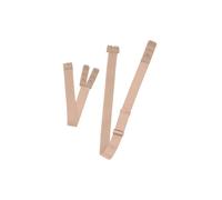 Low-back suspenders with 2 hooks for women Bye Bra (x3) Beige TU