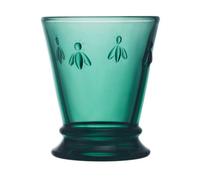 Low Ball Glass: 1 X 260Ml La Rochere Bee Emerald Green Tumbler, Glass
