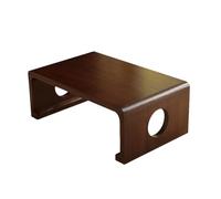 Low Bamboo Floating Coffee Table for Living Room - Handcrafted Modern Floor Seating Table, Stylish Home Decor Piece