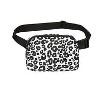 LOW BASS FOR WOMEN, PAINT LOW FOR MEN - FASHION TRAINING BELT PACKS - Waterproof Shoulder Task, Sit Back Pack for Hip, Black and White Leopard, riferimento alla descrizione, Please refer to
