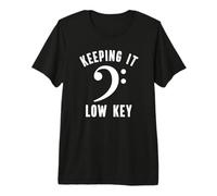 Low Bass Keeping It Low Key Bass Clef Premium T-Shirt