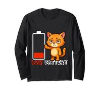 Low Battery, Nothing to Do - Zero Energy - Cat Long Sleeve T-Shirt