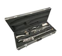 Low C Clarinet Silver Plated Keys Ebony Body Bass Clarinet With Mouthpiece And Storage Case Clarinet Kit