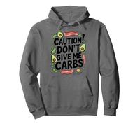 Low Carb Keto Diet Caution! Don'T Give Me Carbs, Ketones Pullover Hoodie