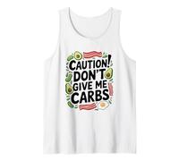 Low Carb Keto Diet Caution! Don't Give Me Carbs, Ketones Tank Top