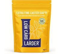 Low Carb Larder Erythritol Blend 1kg-Erythritol, Chicory Root Fibre&Stevia Plant Based Extra Fine White Caster Sugar Alternative-Keto, 0g Net Carbs, Zero Calorie, Cooking&Baking-Suitable for Diabetics