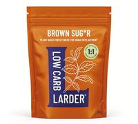 Low Carb Larder - Stevia, Erythritol & Chicory Root Fibre Plant Based Sugar Alternative - 1kg, Keto Friendly, 0g Net Carbs, Zero Calorie, for Baking & Hot Drinks (1kg, Brown S*gar)