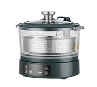 Low Carb Rice Cooker Low Sugar Digital Steamer, Intelligent Lifting Sugar Removal Rice Cooker, with Stainless Steel Steamer Tray, Touch Control, Automatic Drain Rice Steamer, 3 L