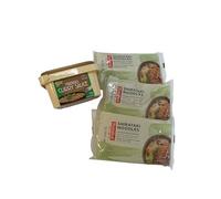 Low Carb White Shirataki Noodles Bundle with Madras Curry Sauce (4 items) - Konjac Noodles Meal Kit, Gluten Free Noodles with Indian Curry Concentrate, Quick Healthy Dinner Cooking Set