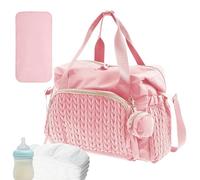 LOW CHANGE BASCHI - Polyster Diaper Bag | Large Capacity Diaper Bag with Pacifier Pouch - Reusable Travel Accessories, Baby Supplies for Home, Travel, pink, riferimento alla descrizione, Please