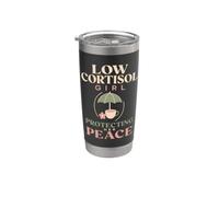 Low Cortisol Calm Girl Wellness Soft Life Gift Stainless Steel Insulated Tumbler