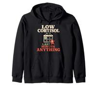Low Cortisol Calm Girl Wellness Soft Life Gift Zip Hoodie
