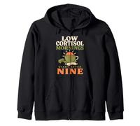 Low Cortisol Calm Girl Wellness Soft Life Gift Zip Hoodie