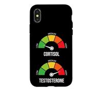 Low Cortisol High Testosterone Meme Gym Workout Gauge Case for iPhone X/XS