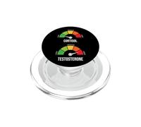 Low Cortisol High Testosterone Meme Gym Workout Gauge PopSockets PopGrip for MagSafe