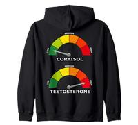 Low Cortisol High Testosterone Optimal Health Zip Hoodie