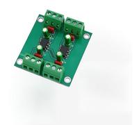 Low Distortion Dual Channel Converter Board with DRV134PA IC for Unbalanced to Balanced Audio Signals, 6dB Gain, 0.0005% THD, 52x52mm Green PCB