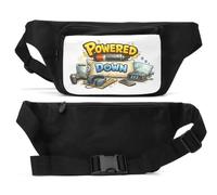 Low Energy After Long Day Activities Unisex Waist Bag Black