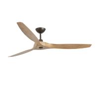 Low energy Ceiling fan with Remote Morea Brown & Pine DC Ceiling Fan 152 cm