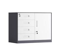 Low Filing Cabinet with Lock 5DerCabinet Metal Filefor Home & Office Smallfor Financial Data & Documents C5 Color