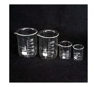 Low Form Beaker 5ml/10ml/25ml/50ml/100ml/150ml/200ml, Chemistry Labware, Made from Borosilicate Glass(200ml)