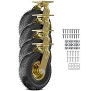 Low Gravitys Center Castor Wheels Set Of 4, Heavy Duty Casters Durable & Quiet & Sturdy Top Plate Swivel Wheels(Universal wheels,10 inch)