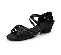 Low Heel Latin Dance Shoes - Criss Cross Strap Dance Sandals Elegante Low Heel Latin Dance Shoes Comfortable Open Toe Sandal Fashion Criss Cross Strap Sandals For Summer Women Dance Party