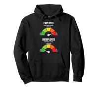 Low & High Cortisol Employed Unemployed Meme Pullover Hoodie