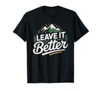 Low Impact Backpacker Leave Better Outdoors Badge Outdoor T-Shirt