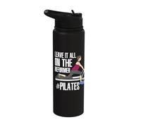 Low Impact Exercise Leave It All On The Reformer Pilates Stainless Steel Insulated Water Bottle