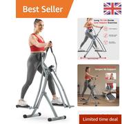 Low-Impact Fitness Elliptical Machine with Smart LCD Display & Safety Features