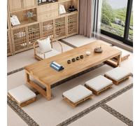Low Japanese Coffee TableRectangular Floor Tea Table for Sitting Ideal for Small Spaces Living Room & Bedroom 120x60x35cm (47.2x23.6x13.8in)