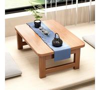Low Japanese Floor Coffee Table, Bamboo Folding Design, Ideal for Tatami Dining, Sofa Side Desk, Home Computer Desk for Bedroom and Tea Room