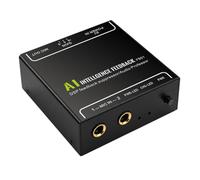 Low-Latency DSP Squeal Reducer for Microphone Voice Chains, Type-C Desk Processor Serving Meeting Rooms, Teaching, Small Room Speaking Anti Howling Box Mic Squeal Reducer Type C Voice